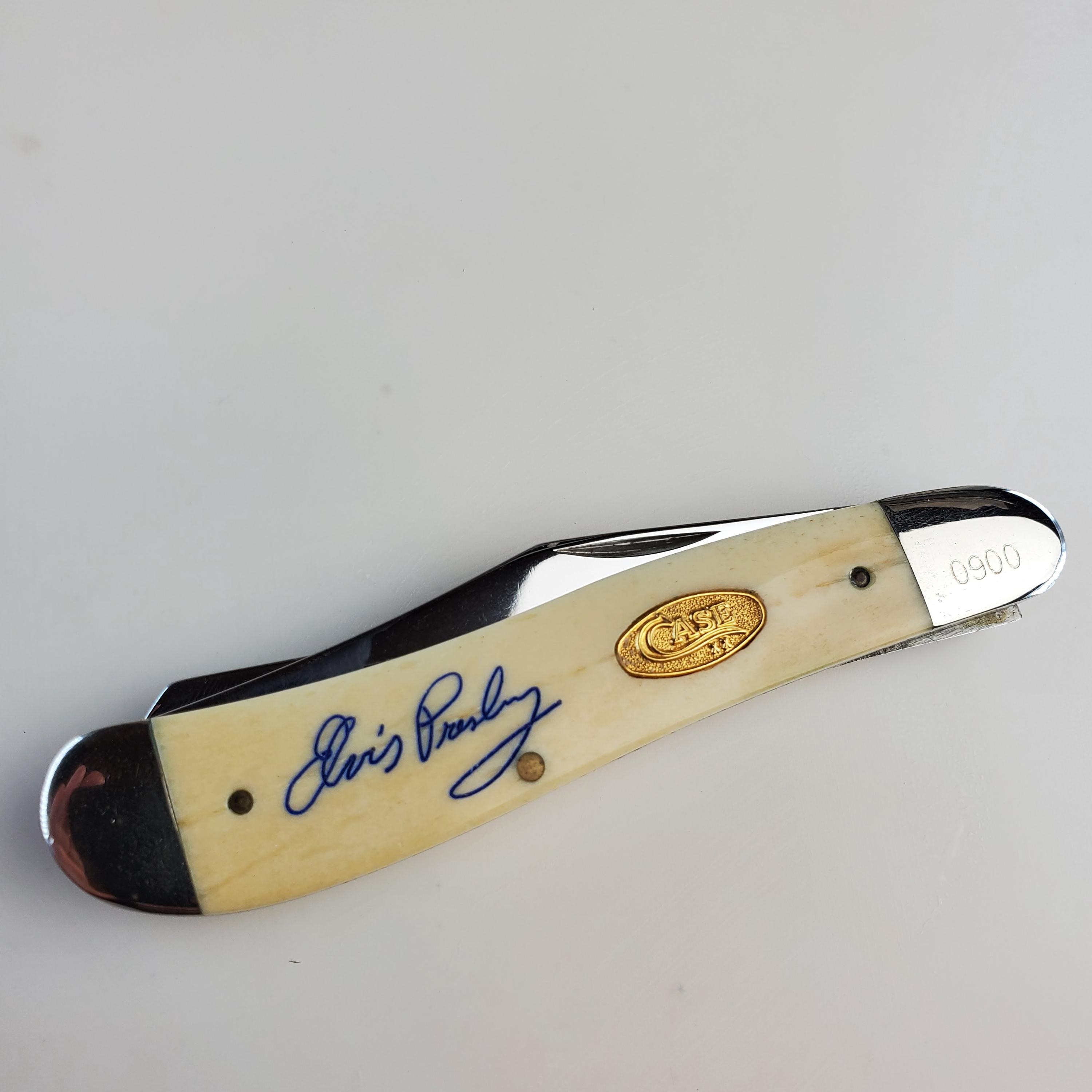 Rare Vintage 1989 Elvis Presley Numbered 0900 Case XX Trapper
