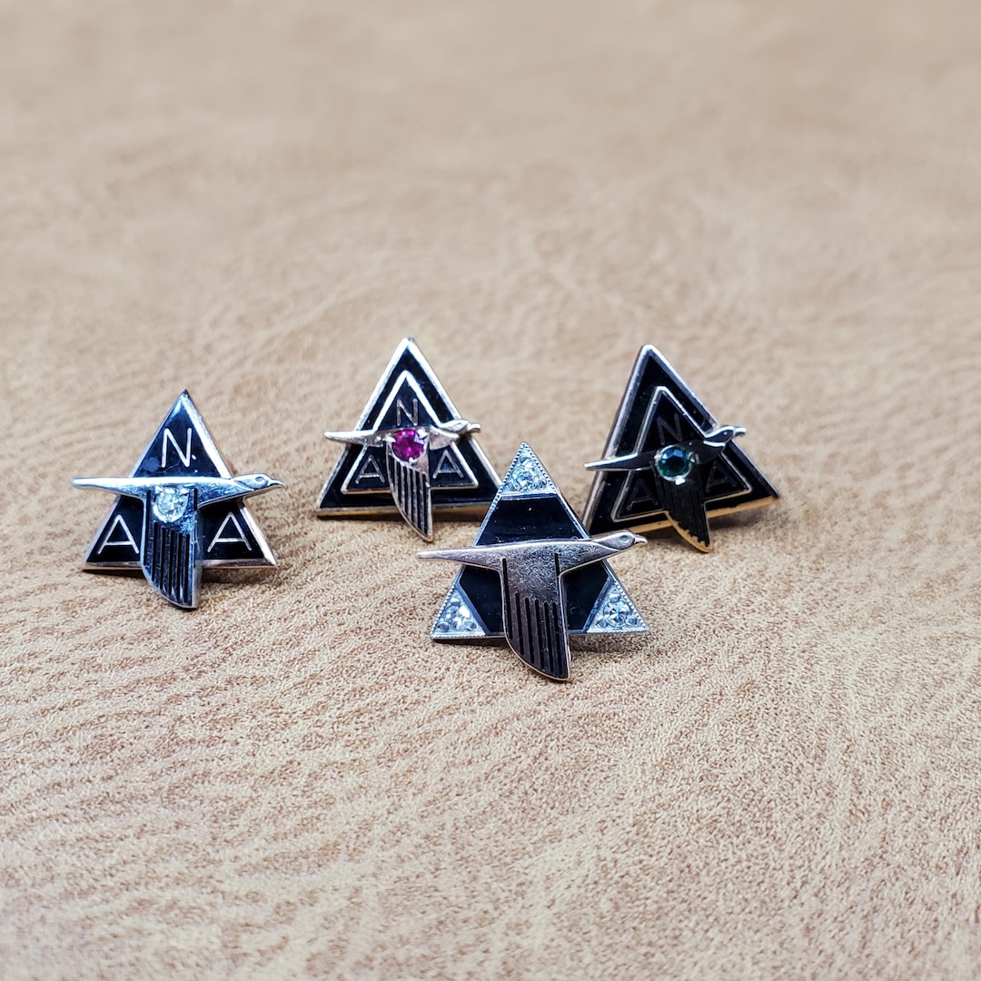 Service Pin Ruby Vintage 10k North American Aviation Employee Service Pins. 10k & 10k ...