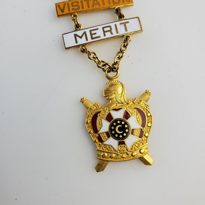 Vintage Demolay Merit Award Ladder With 22 Enamel Bars. Society ...