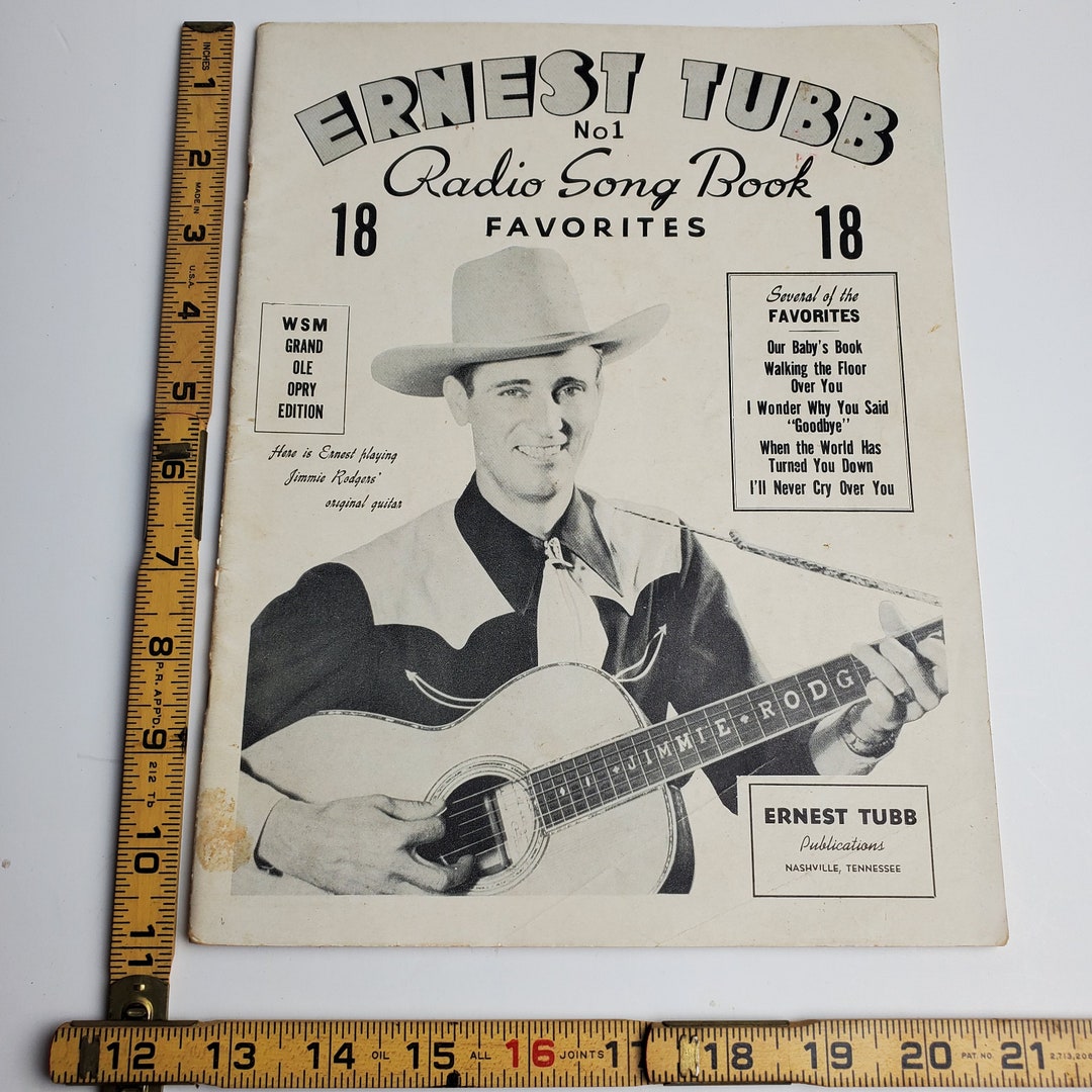 Vintage 40's Ernest Tubb No. 1 Radio Song Book Favorites WSM Grand Ole ...
