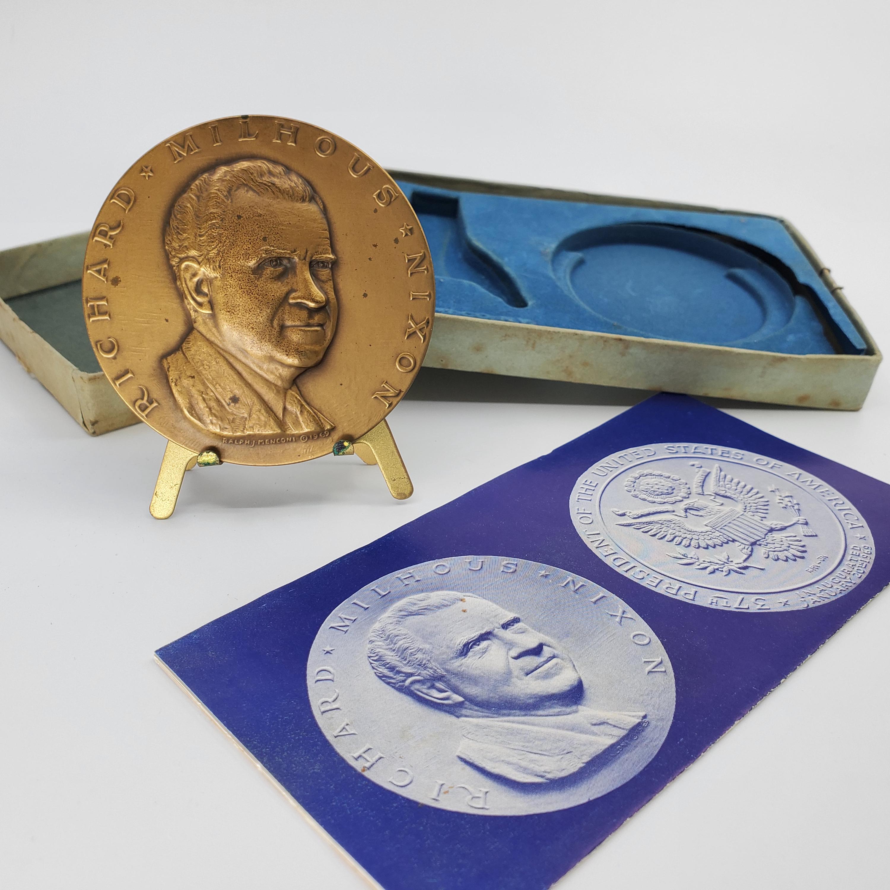 USAヴィンテージ60’s ニクソン大統領 ブロンズ記念メダル アメリカ歴史 Richard Nixon Coin - Etsy