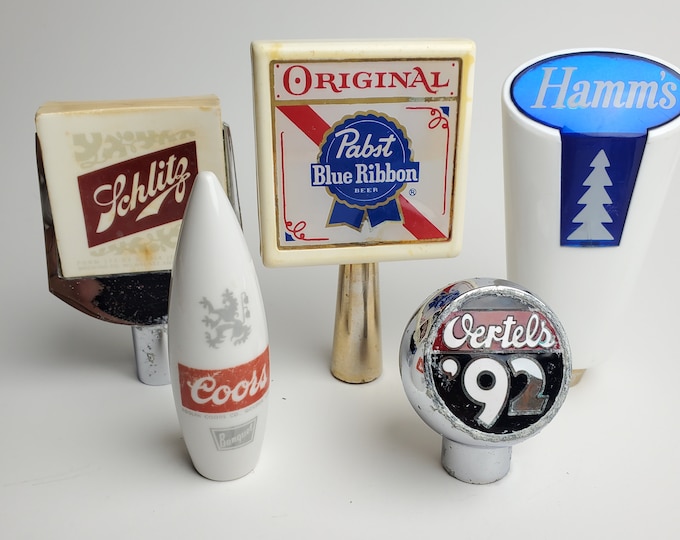 Vintage Beer Tap Pull Handle Pabst PBR Hamms Schlitz Coors Oertels 92