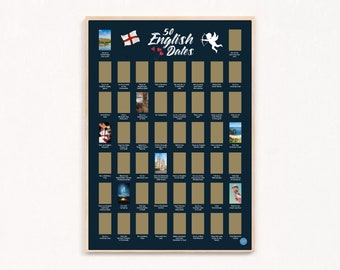 Dates Scratch off Poster - Etsy