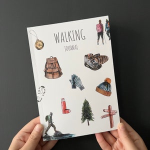 Walking Journal Walking Logbook, Walking Gift, Walking Present, Hiking Journal, Hill Walking, Walking Memories image 1