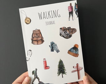 Walking Journal - Walking Logbook, Walking Gift, Walking Present, Hiking Journal, Hill Walking, Walking Memories