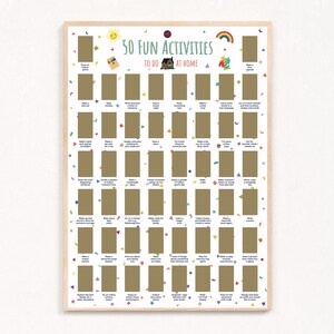 50 Fun Activities to do at Home - kids gift, childs present, playroom, children&#39;s gifts, kids birthday, party gift, kids party favour, child