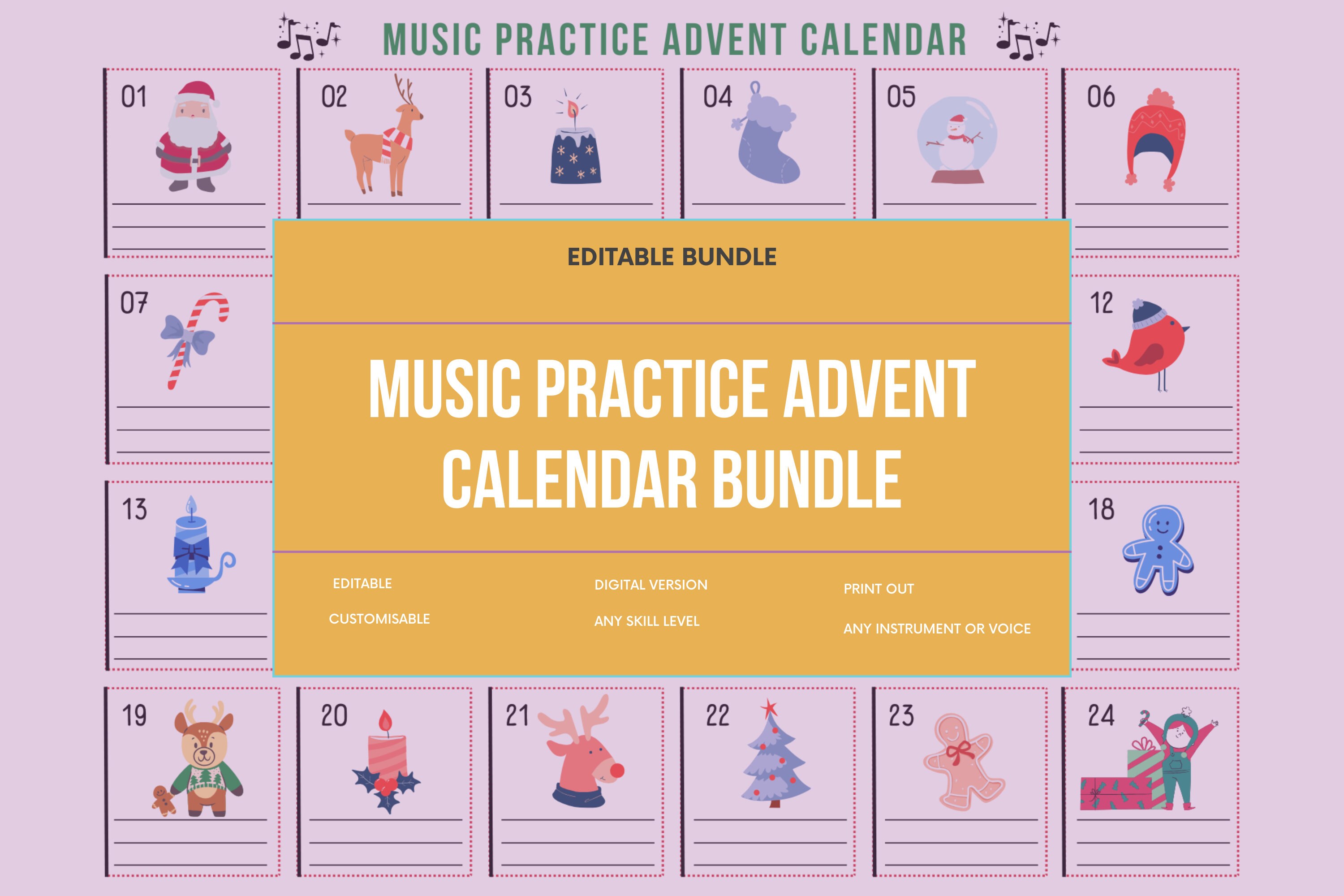 Musician Advent Calendar - Etsy