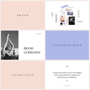 LAVENDER BLUE Brand Guidelines – 47 Pages | Smart, Elegant & Versatile Brand Kit