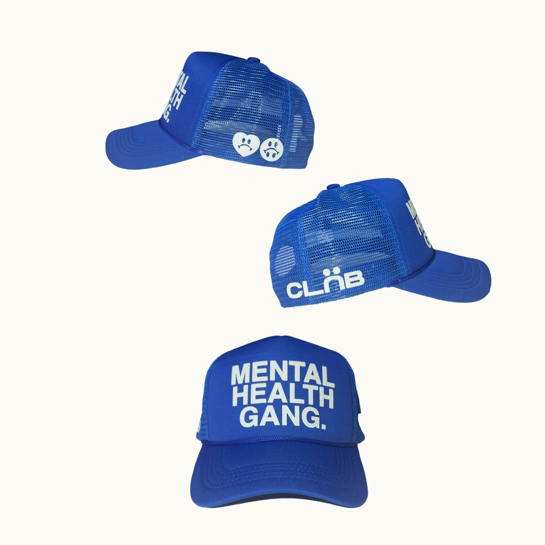 Mental Health Gang Blue Hat Etsy