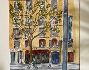 Paris Street Scene Etsy