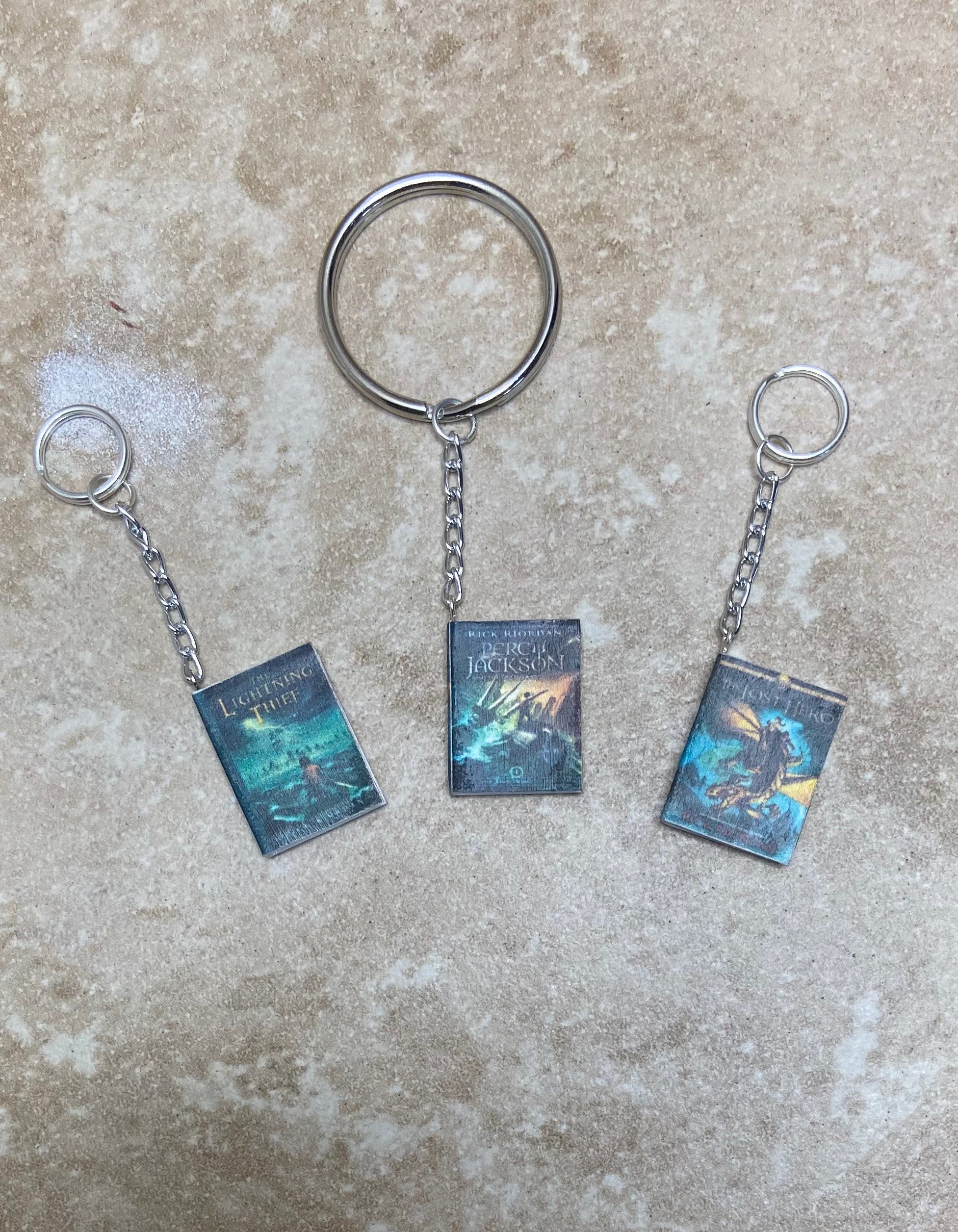Percy Jackson Book Keychains/ Heroes of Olympus Keychain/ Rick Riordan Mini  Book Keychain 