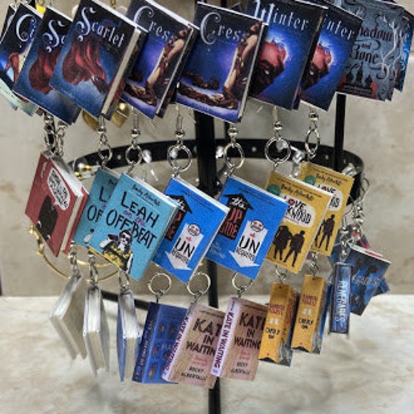 Custom Book Earrings