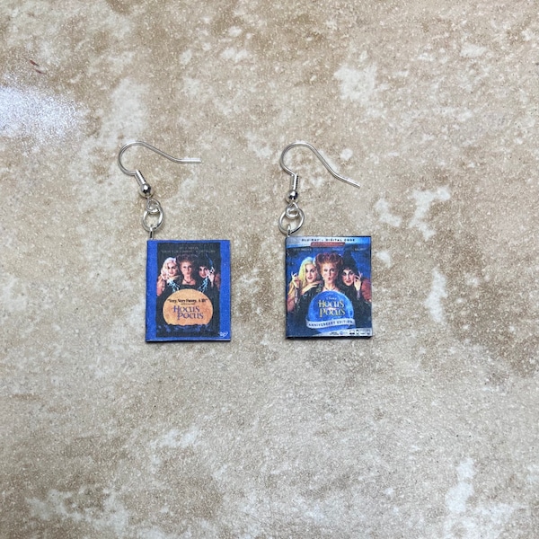 Hocus Pocus DVD Cover Earrings/ Halloween Earrings