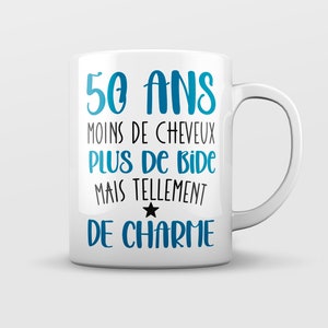 Cadeau 50 ans anniversaire homme - Mug humour anniversaire 50 ans - Idée cadeau homme anniversaire original
