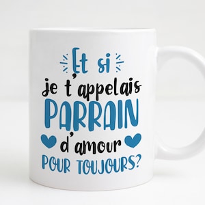 Demande parrain - cadeau demande parraine - futur parrain - Idée cadeau parrain annonce