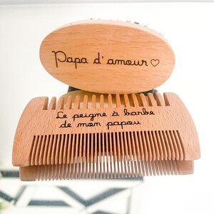 Kit à Barbe avec peigne et brosse à personnaliser image 3