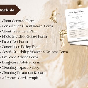 Microblading Consent Form, Editable PMU Client Intake, Eyebrows Aftercare Template Card, Phibrows Instruction Healing Process, PMU Forms image 4