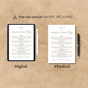 Editable Salon Cancellation Policy Template Cancellation Spa Policies Editable Salon Cancellation Policy Template Cancellation Spa Policies