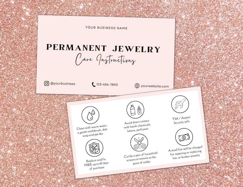 Permanent Jewelry Business Starter Pack, Permanent Jewelry Care Card, Permanent Bracelet, Waiver Form,Consent Form,	permanent jewelry tools,permanent necklace,warranty card	cartier bracelet,chain jewelry,linked permanent,jewelry charm,forever jewelry