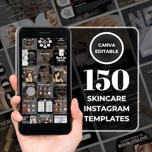 Editable Skincare Instagram Templates Esthetician Instagram Template Medspa Templates Skincare Social Media Posts Canva Acne Skincare Post