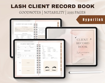 HYPERLINK Digital Lash Client Record Book Goodnotes | Notability, Eyelash Extension Forms, Eyelash Client Information, Lash Consent Form
