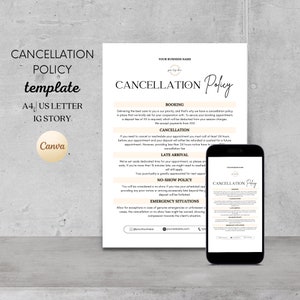 Editable Salon Cancellation Policy Template Cancellation Spa Policies Editable Salon Cancellation Policy Template Cancellation Spa Policies