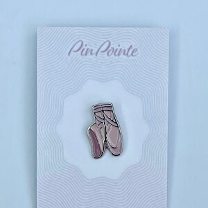 Ballet Pointe Shoe Enamel Pin / collectable gifts / ballet gifts / dancer gifts / ballet accessories / positive pins / cute pin / dance image 2