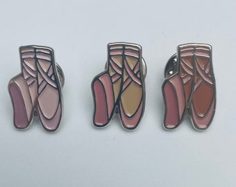 Ballet Pointe Shoe Enamel Pin / collectable gifts / ballet gifts / dancer gifts / ballet accessories / positive pins / cute pin / dance