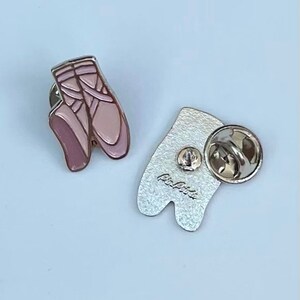 Ballet Pointe Shoe Enamel Pin / collectable gifts / ballet gifts / dancer gifts / ballet accessories / positive pins / cute pin / dance image 3