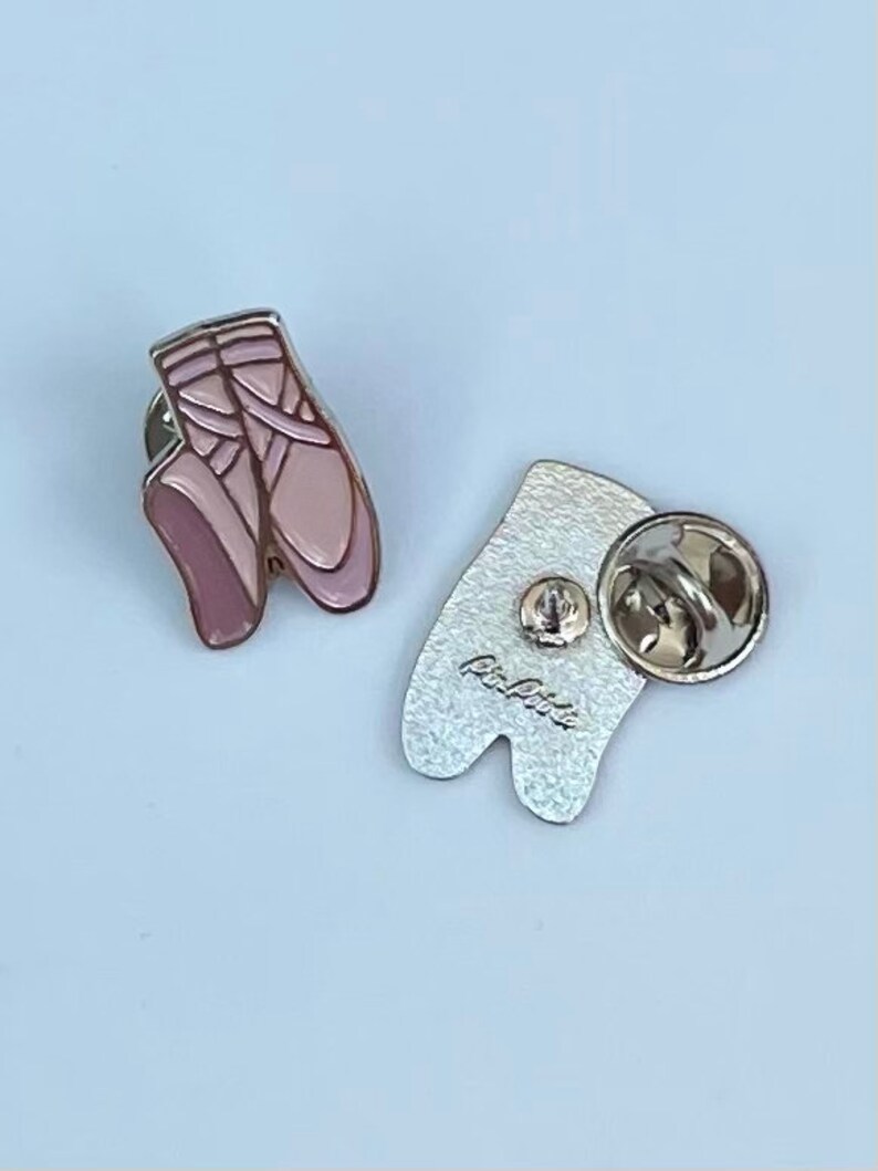 Ballet Pointe Shoe Enamel Pin / collectable gifts / ballet gifts / dancer gifts / ballet accessories / positive pins / cute pin / dance image 3