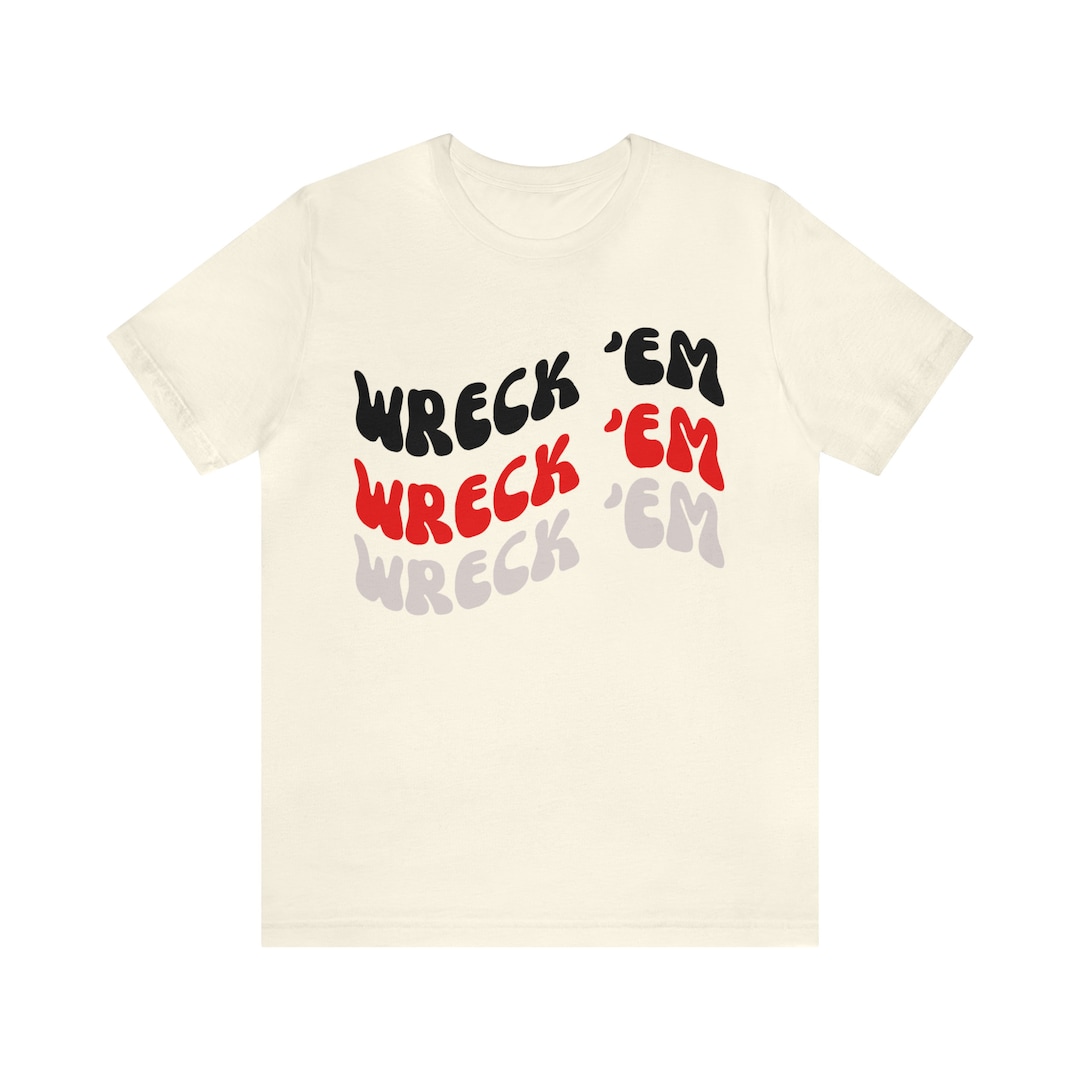 Wreck 'em Tech Game Day Groovy Shirt - Etsy
