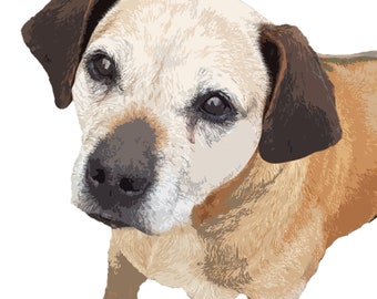 Watercolour Pet Photo Prints | Pet Prints | Pet Illustration | Pet Gift | Dog | Cat