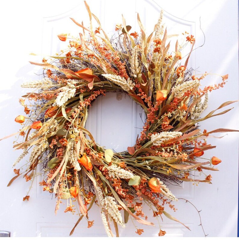 22 Inch XL Autumn Fall Wreath | Autumn Wreath | Thanksgiving Wreath | Fall Wreath 