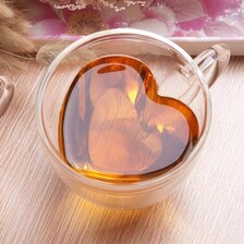 Heart Shaped Coffee Cup - Double Wall Mug - Heart Cup