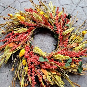 22 Inch XL Autumn Fall Wreath Autumn Wreath Thanksgiving Wreath Fall Wreath image 2