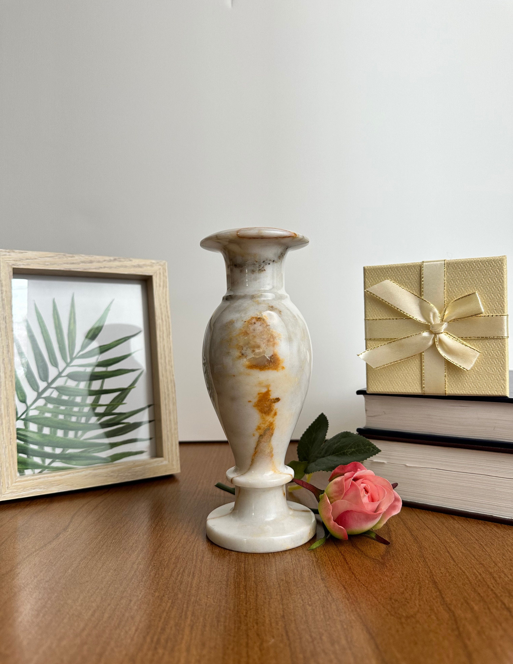 Brown Marble Vase - Etsy Canada