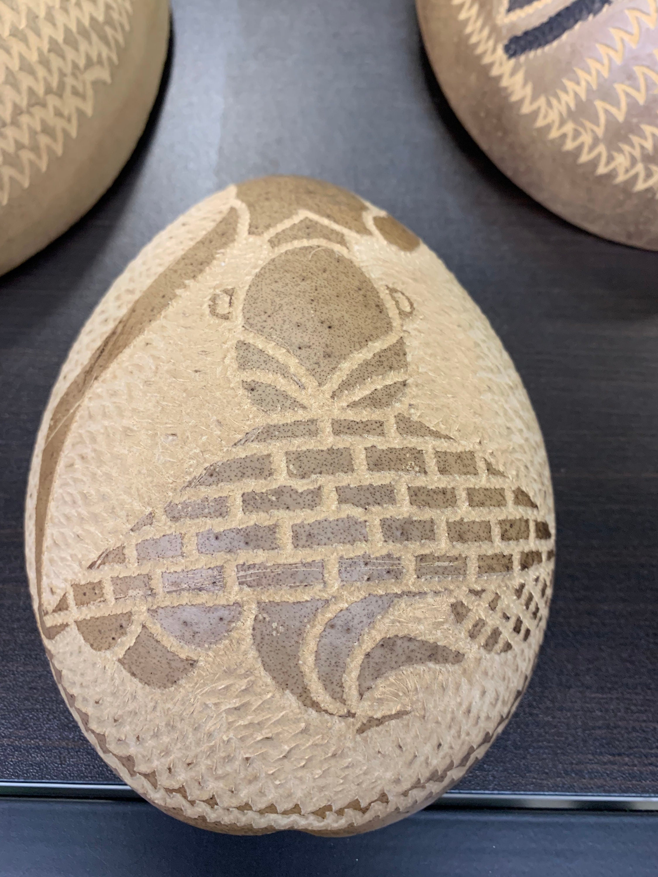 Artwork Hand-carved on a Calabash Tree Fruit Shell Home/office - Etsy