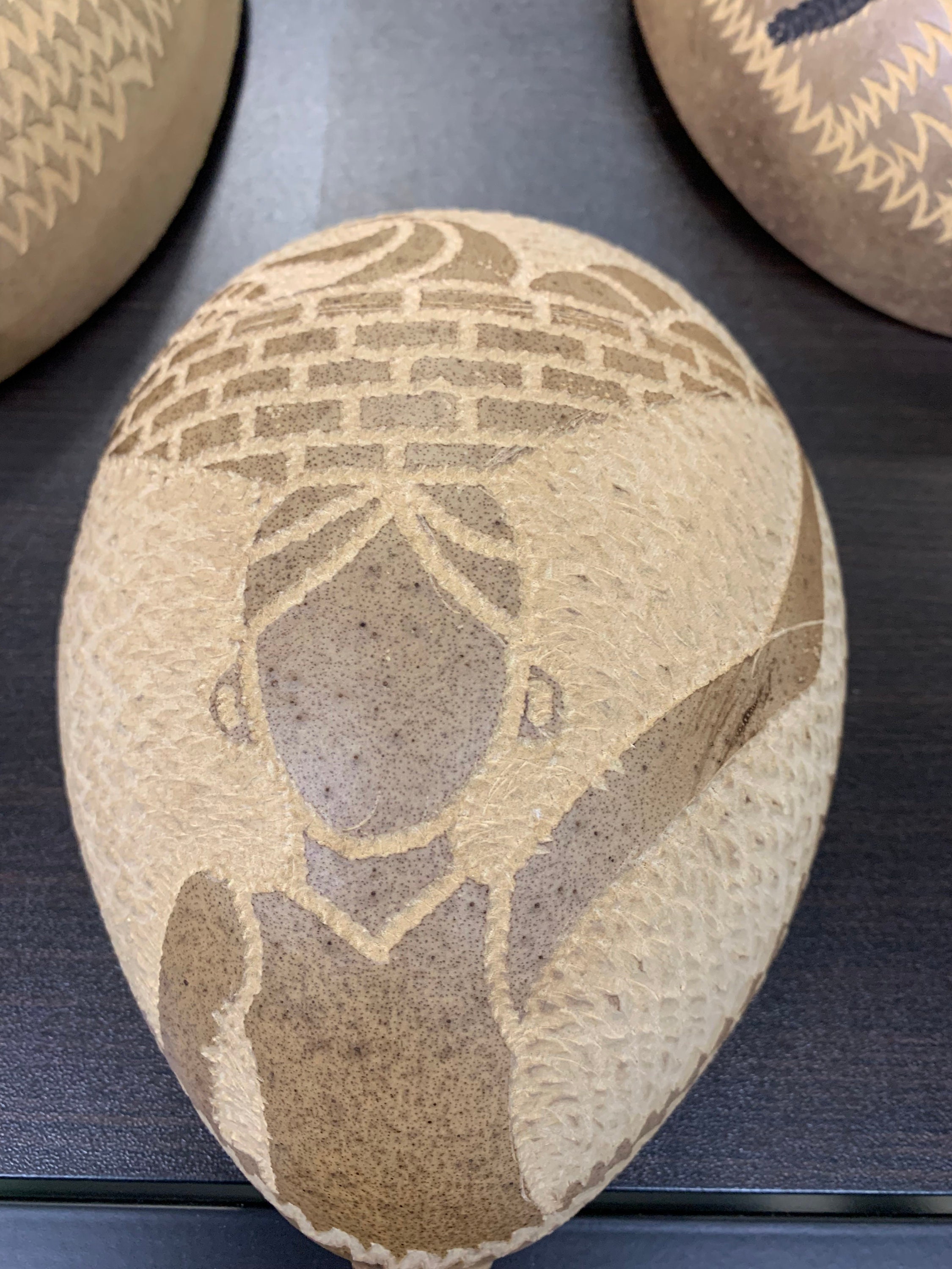 Artwork Hand-carved on a Calabash Tree Fruit Shell Home/office - Etsy