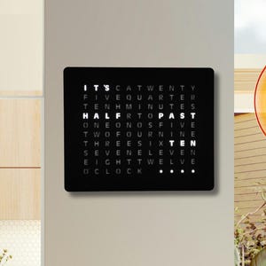Word Clock XL English - wall clock