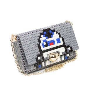 Cartera cuadrada  con dibujo de R2D2 - Cambia su dibujo cuando quieras -  Bloques tipo Lego de alta calidad - Envío Gratuito