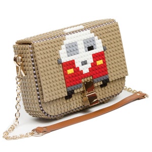 Bolso Clip Furgo - Cambia su dibujo cuando quieras - Bloques tipo Lego de alta calidad - Envío Gratuito