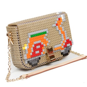 Bolso Clip Vespa - Cambia su dibujo cuando quieras - Bloques tipo Lego de alta calidad - Envío Gratuito