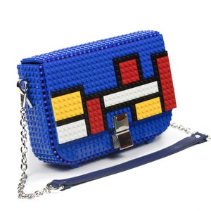 Bolso Clip Mondrian - Cambia su dibujo cuando quieras - Bloques tipo Lego de alta calidad - Envío Gratuito