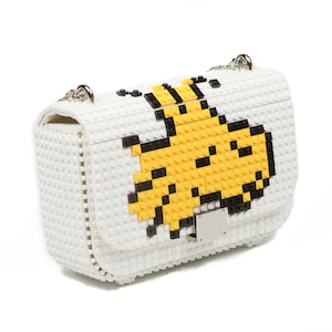 Bolso con solapa S Emilio (Snoopy) - Cambia su dibujo cuando quieras - Bloques tipo Lego de alta calidad - Envío Gratuito