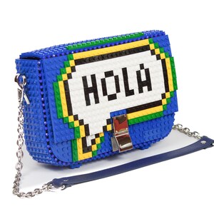 Bolso Clip con diseño personalizado - Cambia su dibujo cuando quieras - Bloques tipo Lego de alta calidad - Envío Gratuito