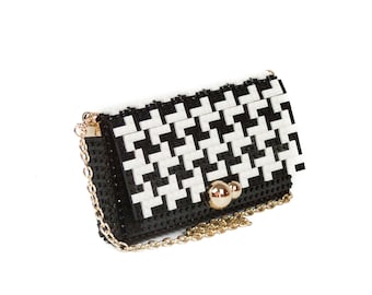 Houndstooth Squared Clutch - Endless customizable high quality Lego-style bricks - Free shipping