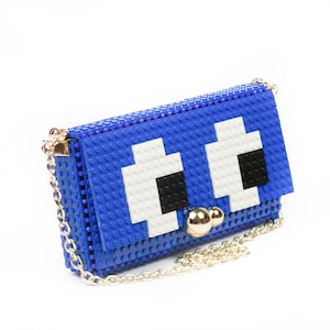 Cartera cuadrada  con dibujo de unos ojos - Cambia su dibujo cuando quieras -  Bloques tipo Lego de alta calidad - Envío Gratuito