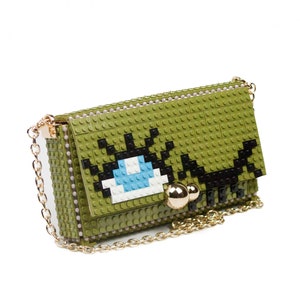 Cartera cuadrada  con dibujo de Guiño - Cambia su dibujo cuando quieras -  Bloques tipo Lego de alta calidad - Envío Gratuito