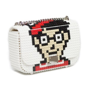 Bolso con solapa S Wally - Cambia su dibujo cuando quieras - Bloques tipo Lego de alta calidad - Envío Gratuito