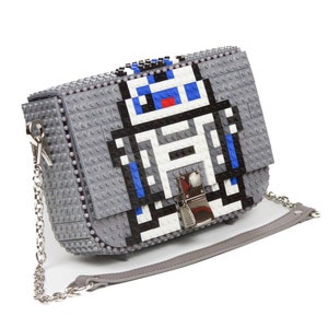 Bolso Clip R2D2 - Cambia su dibujo cuando quieras - Bloques tipo Lego de alta calidad - Envío Gratuito
